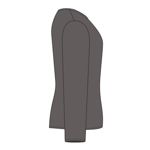 Women's Flowy Long Sleeve Tee with 2x1 Sleeves Thumbnail